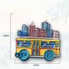 Hong Kong Fridge Stickers Creative Victoria Harbor Bauhinia Fridge Magnets Home Decor China Travelling Souvenirs Wedding Gifts
