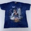Vintage The Mountain Wolf Spirit Shirt Mens Large Native American Graphic 90s