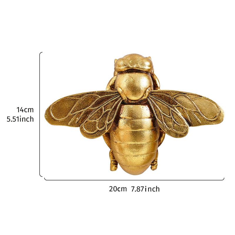 Creative Resin Golden Bee Wall Decoration