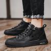 Winter Men Boots High Top Leather Shoes Fashion Cotton Shoes Fashion Ankle Boots Business