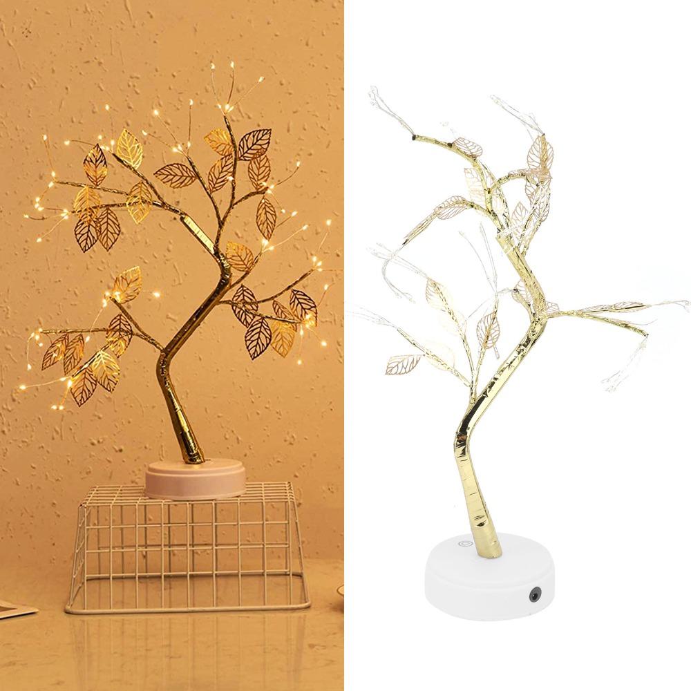 Touch Switch Artificial Leaf Bonsai LED Lamp 72 LEDs Leaf Tree Lamp Tree Shape Lamp  Christmas