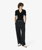LACOSTE Women'S Logo Banding Semi-Wide Pants Hf5433-56N 031