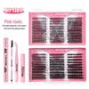 580 Clusters DIY Individual Eyelashes: D Curl, Natural Dense False Eyelash Set with Large Capacity.
