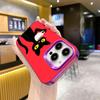 Cute Coffee Cat Purple Translucent Mobile Phone Case for iPhone 17 16 15 14 13 12 11 X XR XS Air Pro Max Plus Colorful Cover
