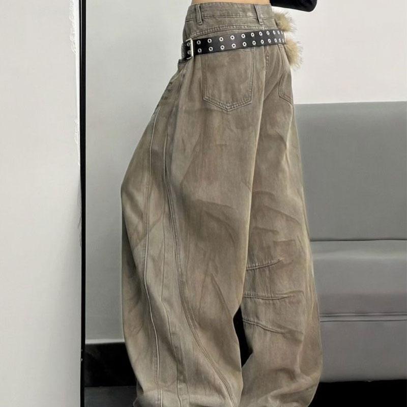 Stil Wasteland Tie Dye Blugi Vintage Largi Picioare Late Îmbrăcăminte Femei Pantaloni High Street Imprimeu Stele Scris Denim Pantaloni Noi