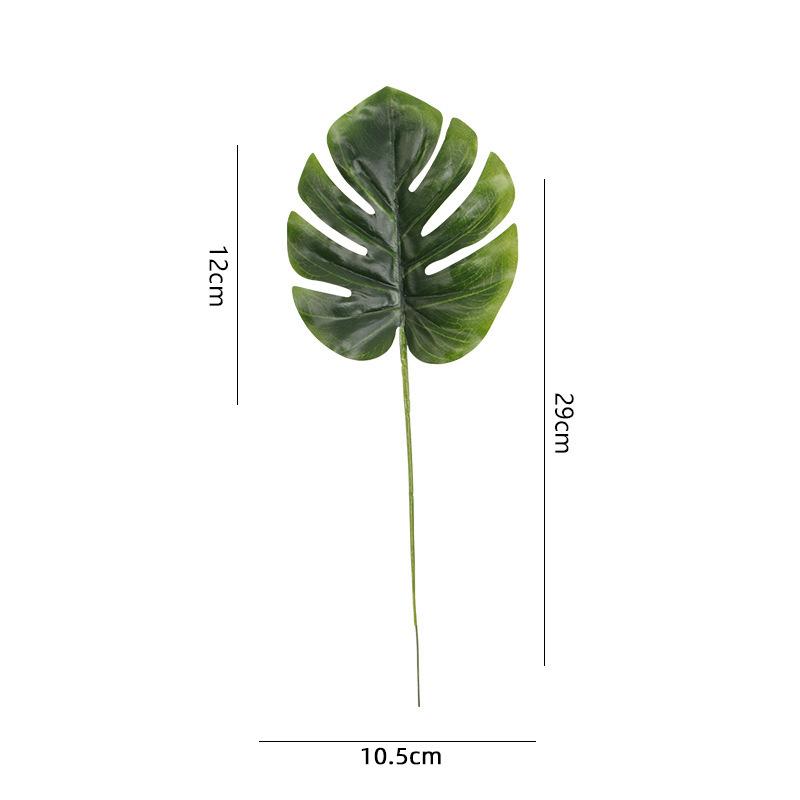 Artificial Monstera Leaves Hawaiian Style Jungle Wedding Birthday Party Decoration Hotel Dinner Table Decor Fake Plant Walls