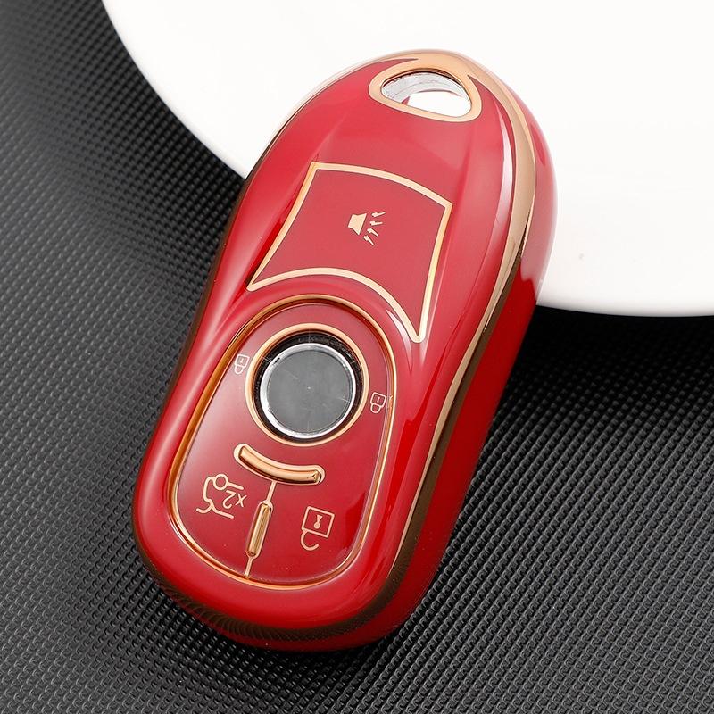 

Модний чохол-накладка з ТПУ для ключа-брелока автомобіля для Envision Vervno GS 20T 28T Encore NEW LACROSSE для Opel Astra K Аксесуари для брелока червоний