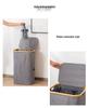 Bamboo Fabric Large Capacity Laundry Hamper with Lid - Foldable Storage Basket for Dirty Clothes