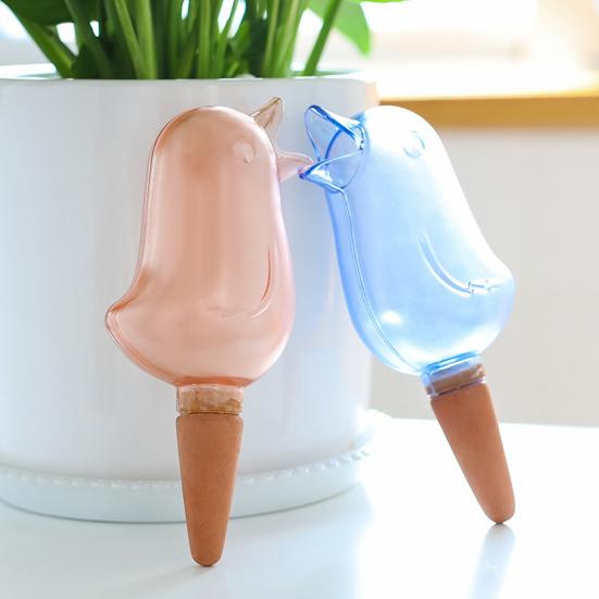 3 Pcs Self Watering Spikes Bird Shape Automatic Watering Globes Slow Release Plant Watering Bulbs for Indoor Outdoor Plants