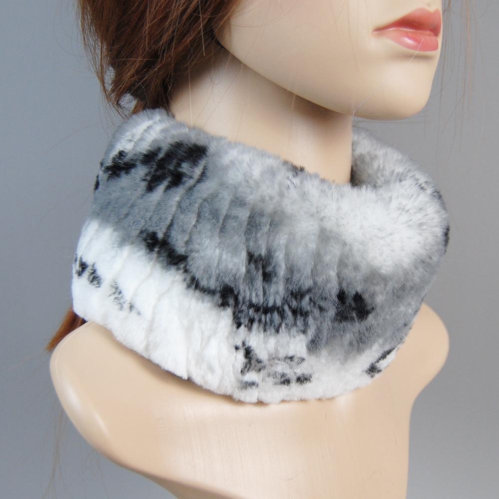 

Women Winter Luxury Real Rex Rabbit Fur Hat Scarf 2 Pieces Knitted Rex Rabbit Fur Hat Top Natural Fox Fur Cap Scarves Sets One Size