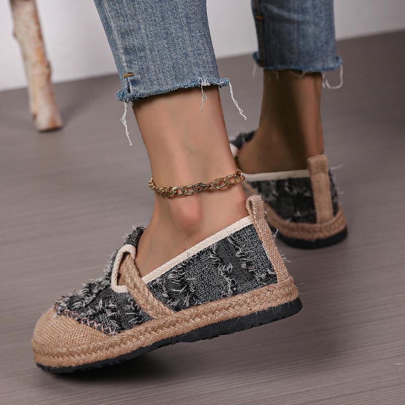 Women's Hemp Rope Bottom Ethnic Style LazyCasual Single Shoes