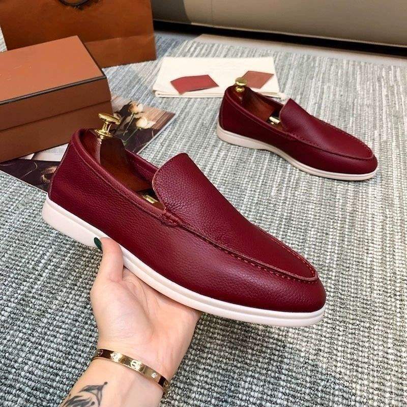 

25 Autumn and winter loafers men s one-pedal British single shoes cover flat-soled couple shoes women s single 35-48 large size 48