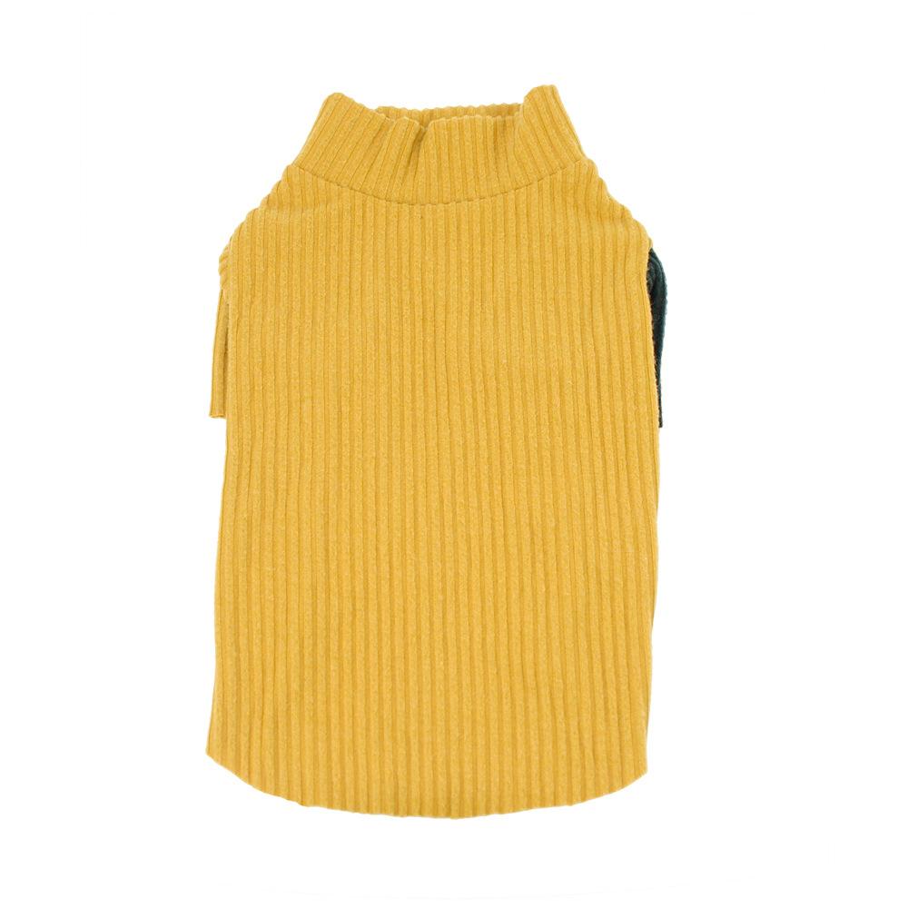 

Elastic Teddy Corgi Dog Clothes Color Matching Small and Medium Dog Clothing Autumn and Winter Pet Bottom Shirt M имбирный