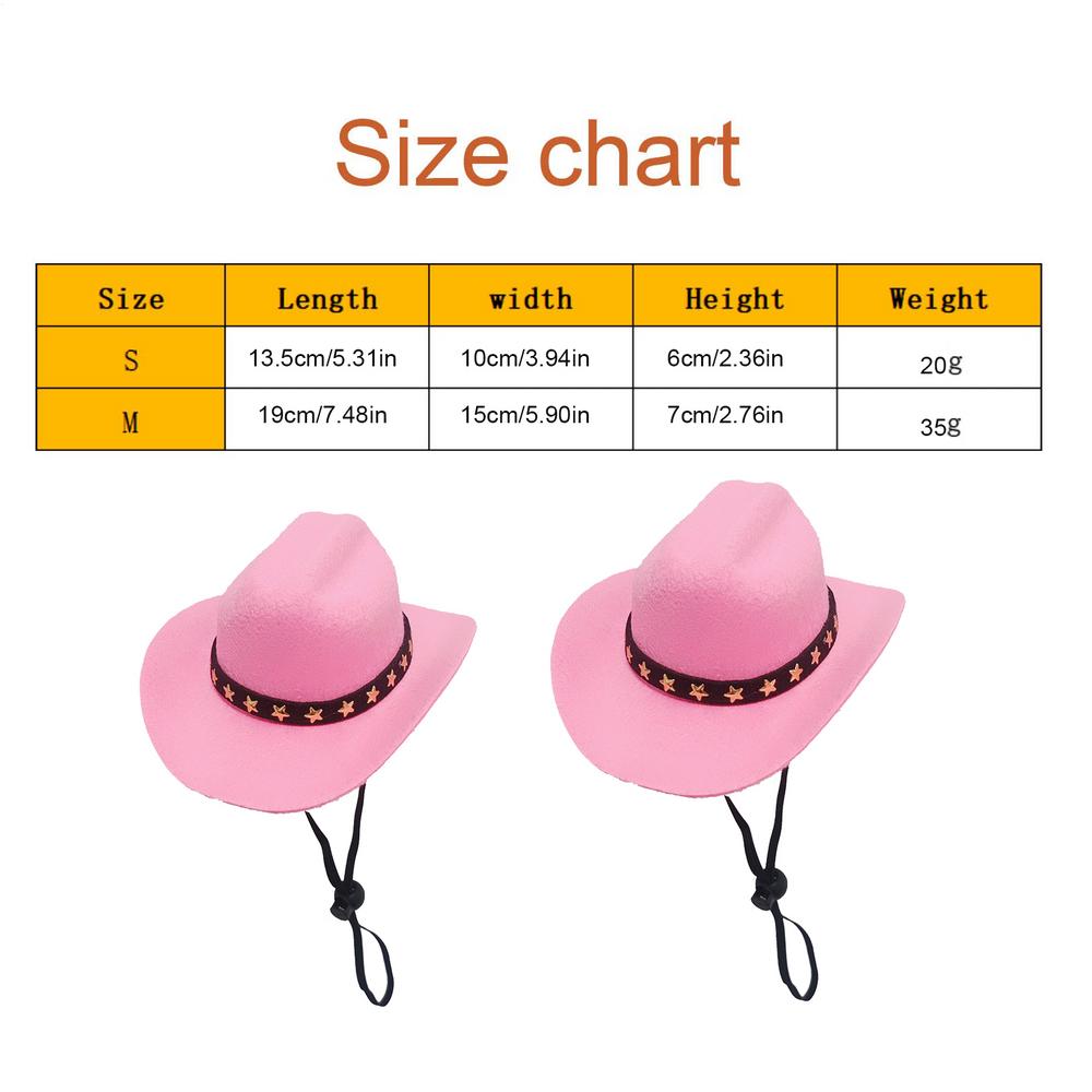 Adjustable Funny Pet Hat Breathable Pet Cowboy Hat Puppy Halloween Costumes Pet Party Decoration Pet Accessories for Small Dog