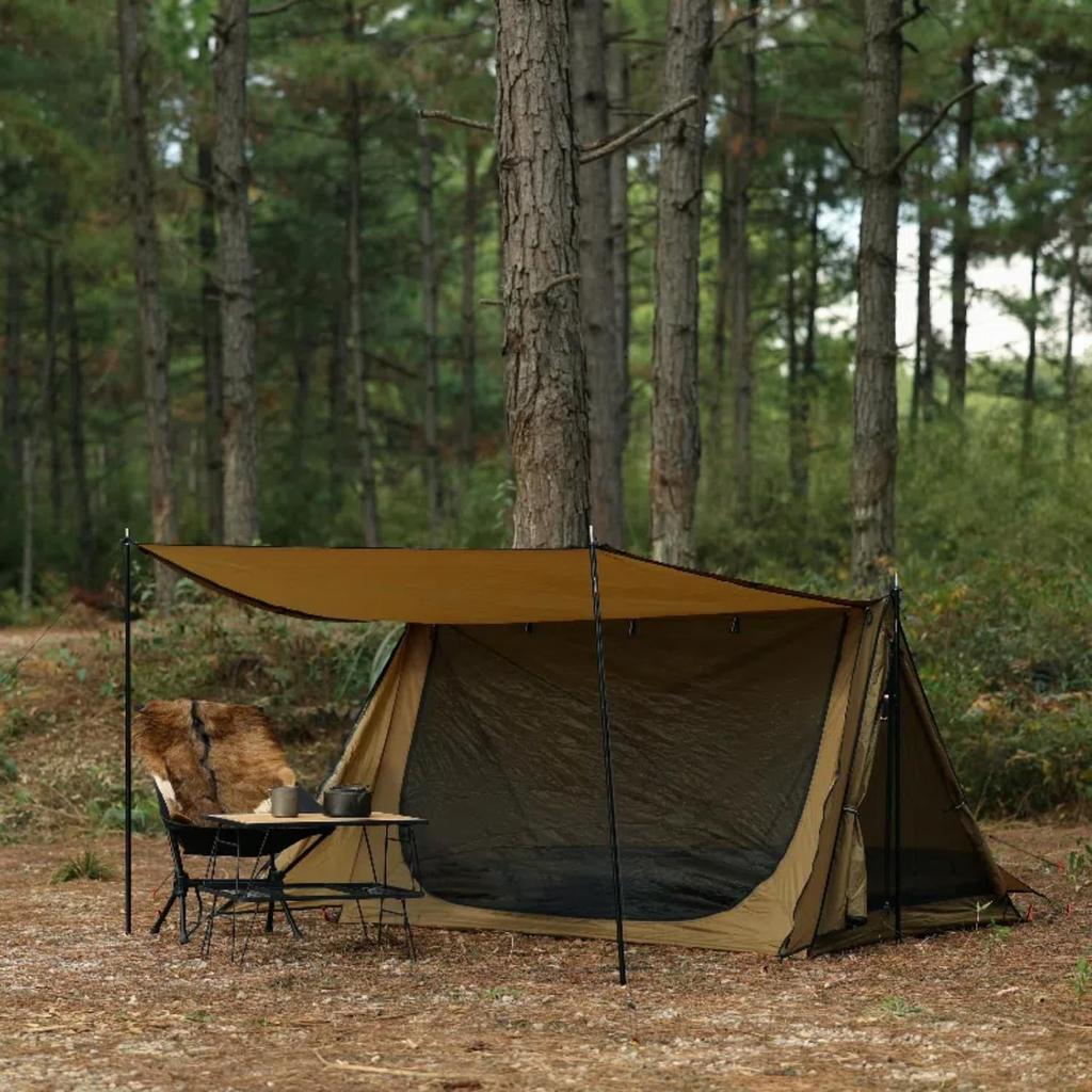 2-Person Backpacking Tent with Canopy, 4-Season Camping, Hiking, Mountain Hunting, Weatherproof, Ultralight, Large, Easy Setup, 82*55*47cm