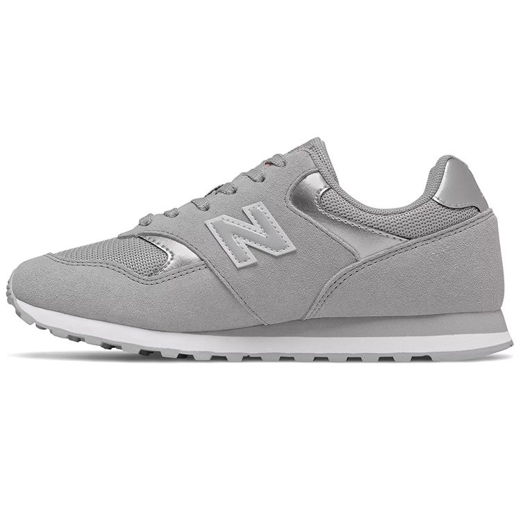 

New Balance Women 393 Low Top Breathable Shock Absorbing Running Lifestyle Sneakers Gray Silver WL393MET 36