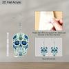 2D Flat Cute Halloween Sugar Skull Earrings Dangle Acrylic Day of the Dead Decor Gifts for Women Festival Charms