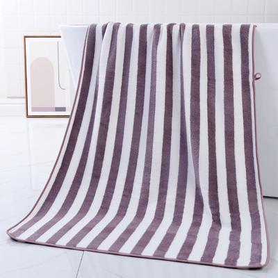 Coral Fleece Bath Towel, Adult Shower Towel, Absorbent Thickened Beach Towel