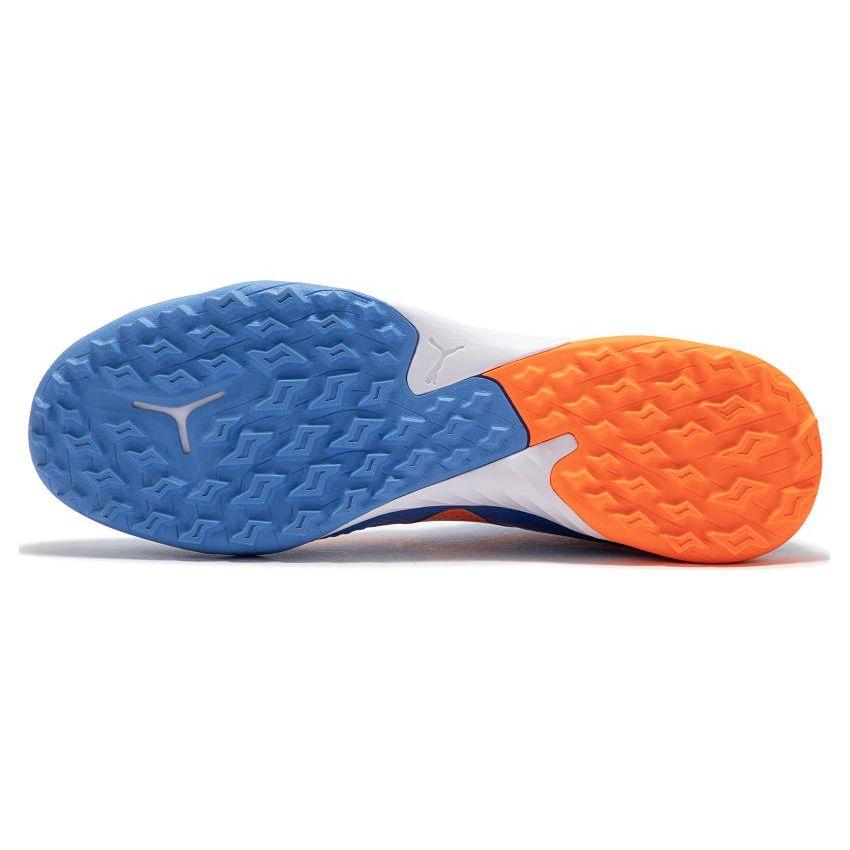 Puma Future Ultimate Cage Comfortable Lace-Up TF (Rubber Studs) Soccer Shoes Men Soccer Shoes Blue Orange 107174-01