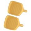 2Pcs Ceramic Sauce Dishes Mini Plates for Kitchen Seasoning Serving Condiment Soy Dipping Bowls Ceramic Seasoning Plate