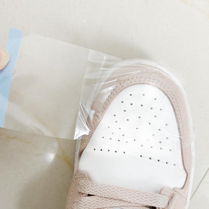 PU Film Waterproof Shoe Toe Protector – Disposable, Transparent, Anti-Dirt & Moisture Shield for Rainy Days