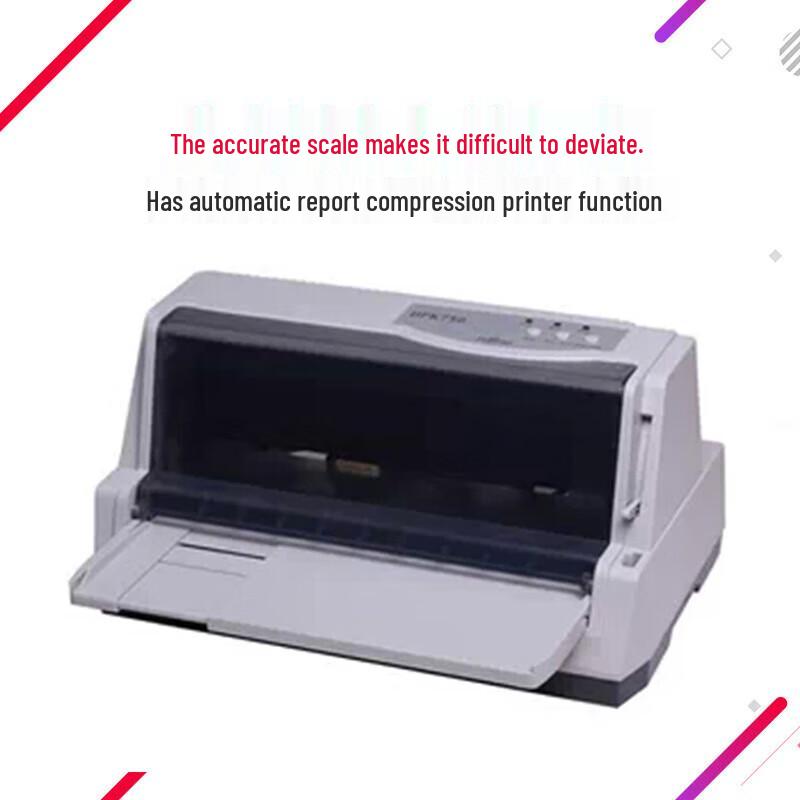 DPK760K 24-Pin Flatbed Dot Matrix Printer with USB CN Plug (adapter Included)