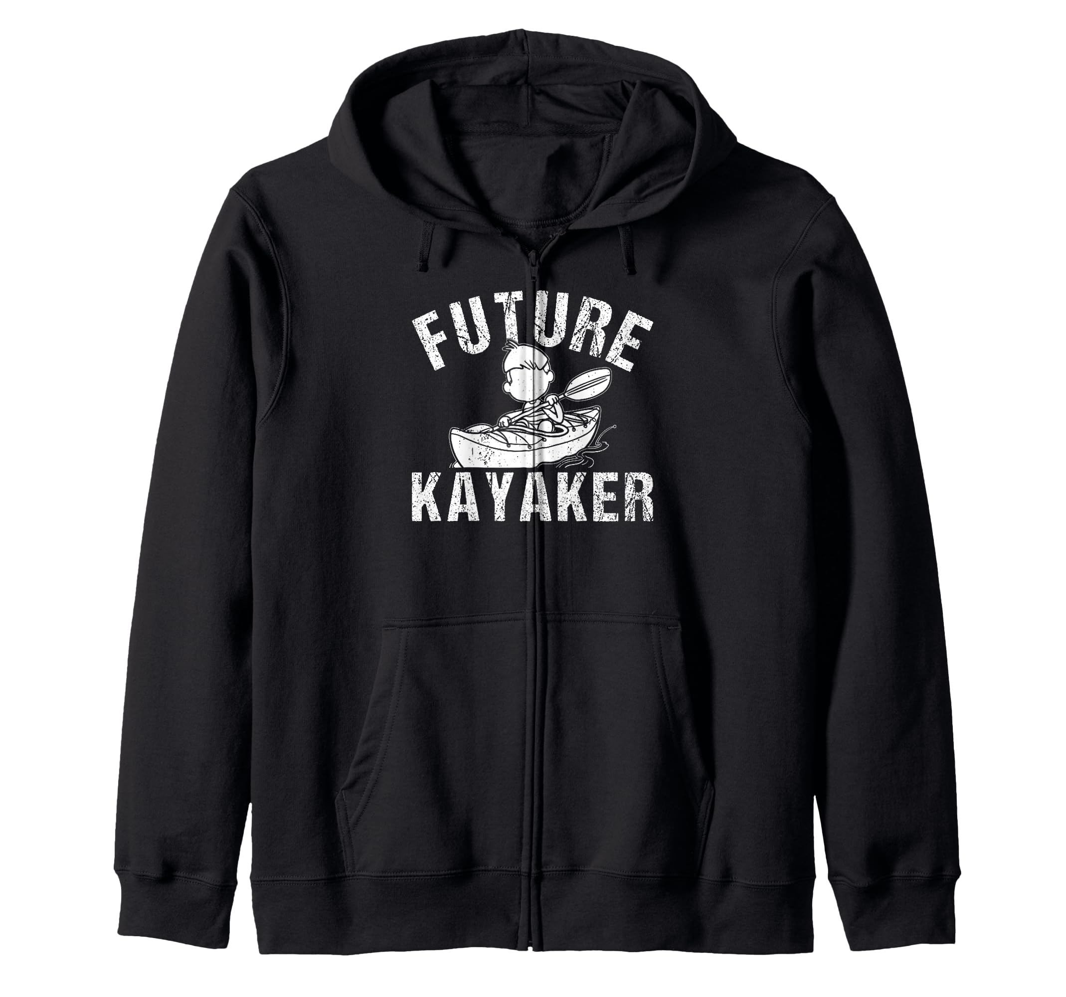 

Water Sports Kayaking Baby Future Kayaker Zip Hoodie - чёрный