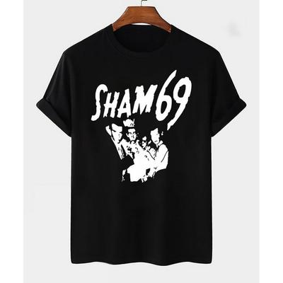 Koszulka zespołu punkrockowego SHAM 69, Koszulka zespołu muzycznego punkrockowa regularna unisex