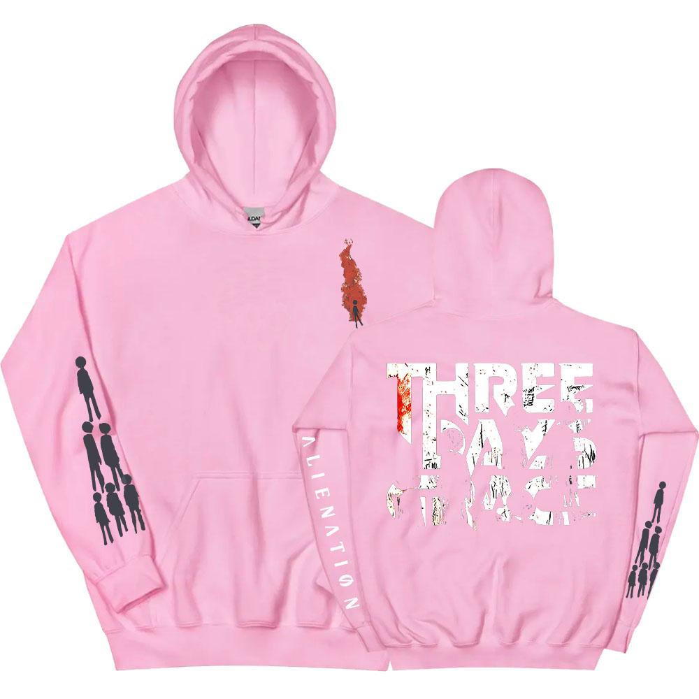 

THREE DAYS GRACE ALIENATION Толстовки з довгим рукавом Модні толстовки з капюшоном для чоловіків Вуличний одяг З графічним принтом Пуловери L