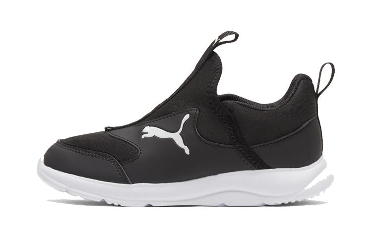 Puma Fun Racer Slip-On Little Kid  Black White  193668-04 35