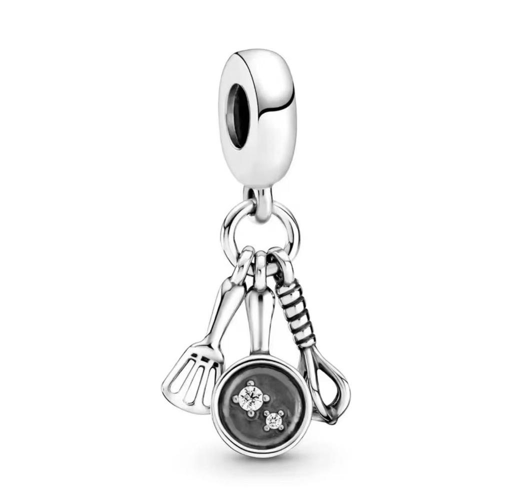 Brand New Sewing Machine Battery Magnet Charm Bead Components Bead Component Compatible With Authentic Original Copper Metal Europeans Bracelet High