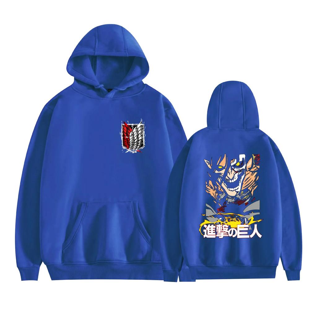 Autumn and Winter Printed Hoodie ATTACK ON TITAN Giant Printed Couple Hoodie Top Warm Hoodie