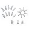1 Set Long Fake Nails Shiny Visual Effect Non-Irritating Harmless Removable Marble Pattern Decorative Plastic Full Cover Press on Fake Nails Manicure