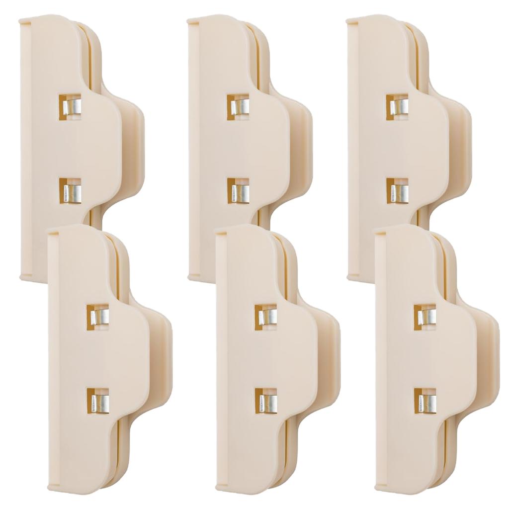 6 Pcs Large Sealing Clamp, Home Kitchen Food Snack Storage Seal Bag Clips, Chip Clips Bag Clips Food Clip