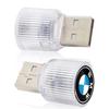 1 pièce USB Lumière LED de Voiture Auto Lumière d'Ambiance Intérieure Emblème de Voiture Pour Bmw M3 M4 M5 M6 F20 F30 G20 F31 F11 X3 F25 X4 I3 Série 1 3 5