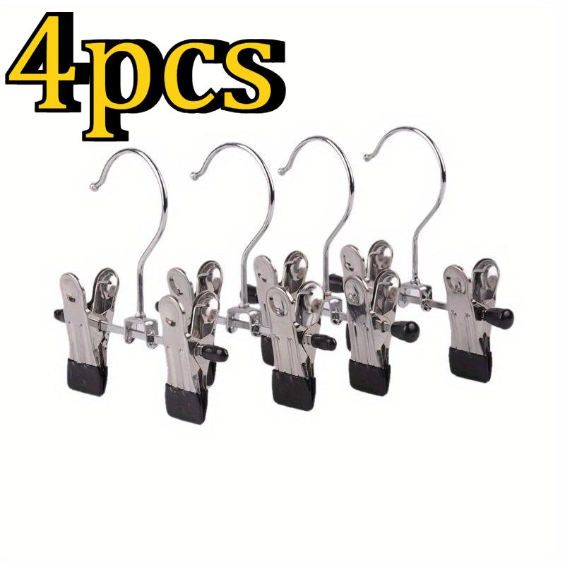 

4 шт. Регулируемая стойка для обуви из нержавеющей стали, папка для брюк, держатель для сапог, портатив чёрный