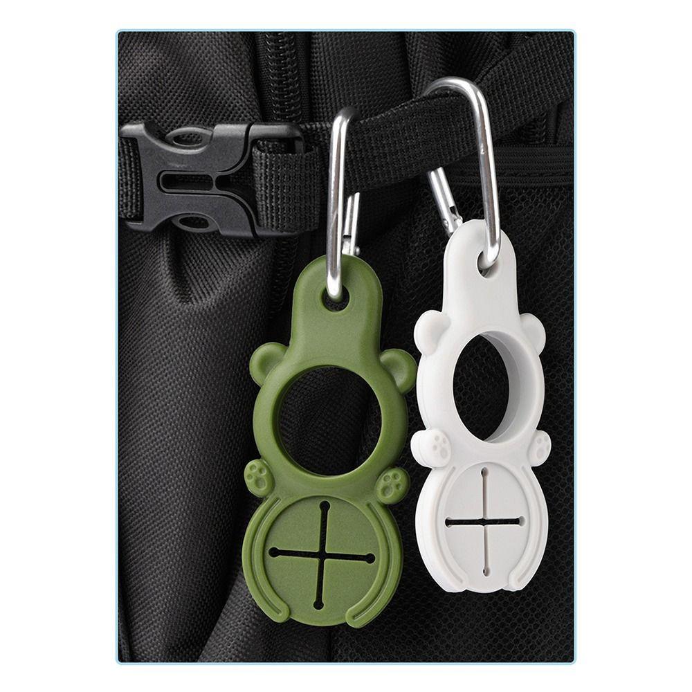 Portable Aluminum Silicone Water Bottle Buckle Easy To Use Cycling Tool Backpack Hanger Hooks Towel Hook Clip