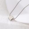 Hip-hop Personalized Rotatable Pendant Stainless Steel Plated 18K Gold Snake Chain Necklaces for Women
