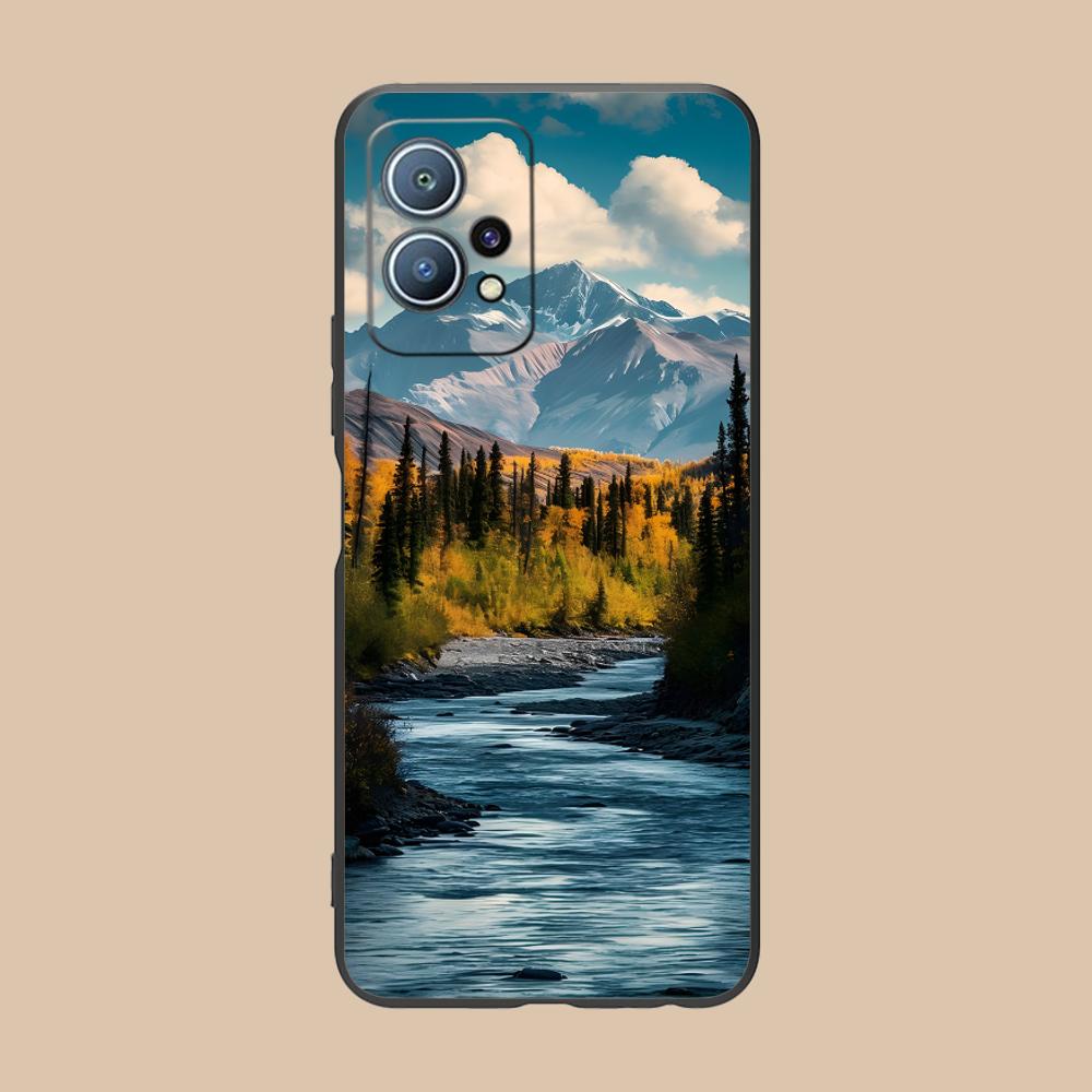 Mountain Forest Mobile Phone Case for Huawei P60 P50 P40 P30 P20 P10 P9 P8 Pro Lite Plus Colorful Printing Cover Luxury Pretty