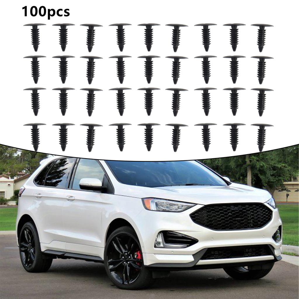 Fender Retainer Bumper Clips 100pcs 8mm Hole Accessories Car Plastic Push Pin Replacement Vehicle For Chrysler