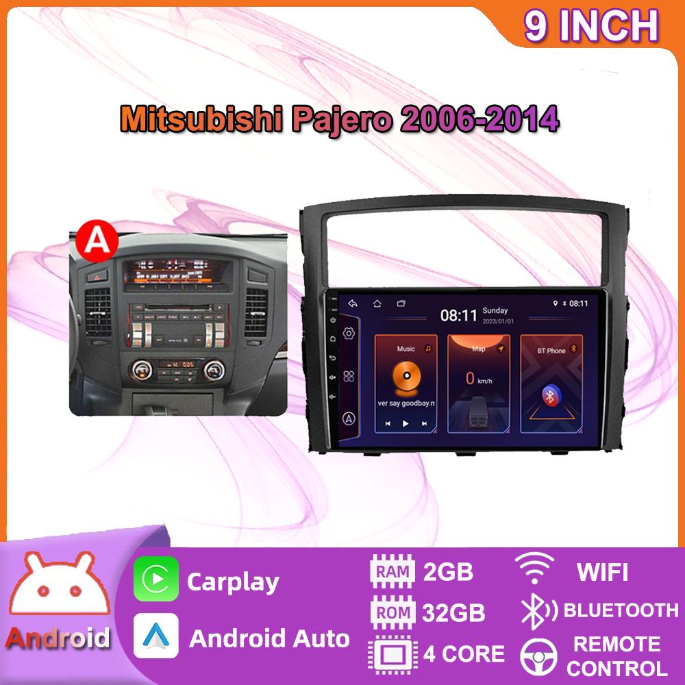 

2Din для Mitsubishi Pajero 4 V80 V90 2006-2014 Android автомобильное стерео радио мультимедийный видеоплеер навигация GPS Carplay 2 + 32 ГБ 2+32GB,A