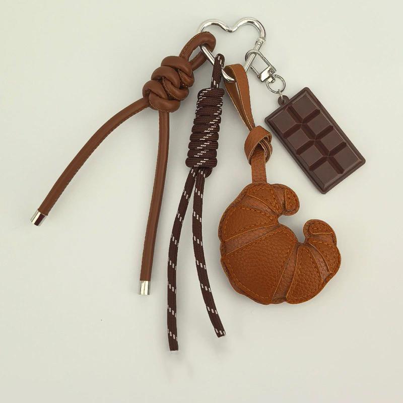 

Faux Leather Mini Backpack Hanging Handbag Pendant Bag Pendant Bags Accessories KTB one size коричневий