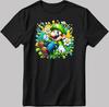 Super Mario Bros Artwork White-Black Men/Women T Shirt AB204