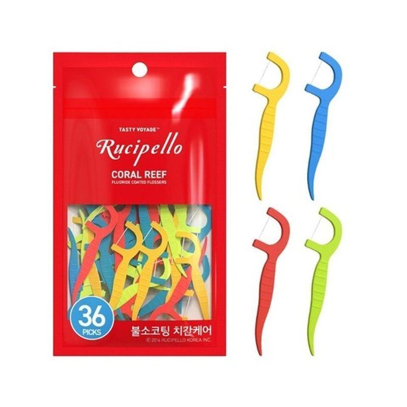 RUCIPELLO Coralleaf Fluoride Coated Floss 36 Pieces
