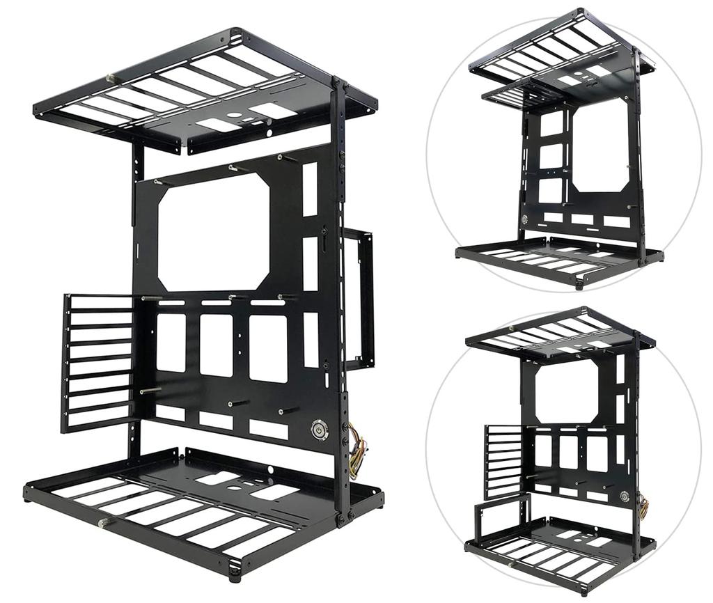 Shinwa Sangyo Nagao Seisakusho 3way Open Frame Stack Type Black SS-NFRAME-STACK (painted)