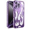 Capa Dissipadora de Calor Flame Hollow para Apple 16promax Capa de Telefone para IPhone 15 Strass 14 Capa Protetora Anti-Queda