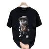 Couples Cotton T-Shirt Short Sleeve Black White Tops Breathable Comfortable Soft Casual Sport Tees