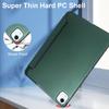 For iPad Air 13 (2025)/(2024) Case PU Leather Smart Tablet Cover Smooth Matte Back, Built-In Pencil Holder