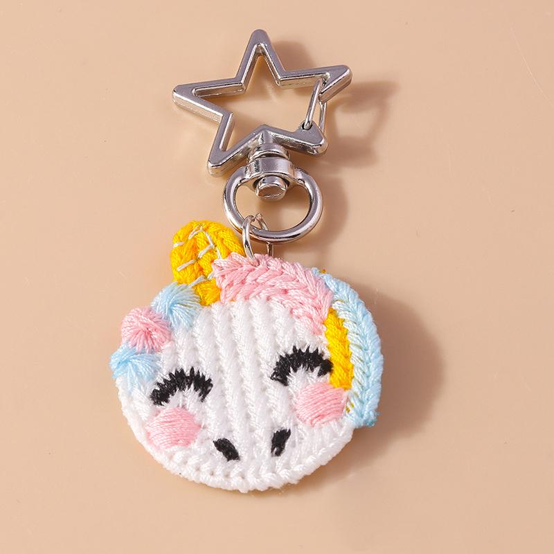 Niedliche Handgestrickte Cartoon-Tier Biene Welpen Schlüsselanhänger Gehäkelte Liebesherz Schlüsselanhänger Anhänger Handtaschen Dekor Damen Mädchen Schmuck Geschenke