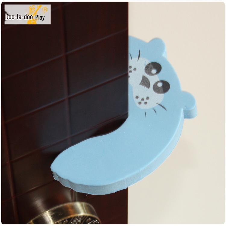 11-Color Cartoon Safety Door Stopper for Kids - Thick EVA Door Clip